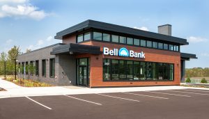 Exterior view of Bell Bank project completed by Carlson Duluth