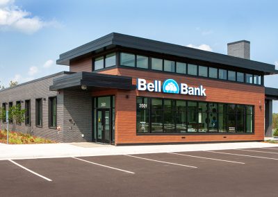 Exterior view of Bell Bank project completed by Carlson Duluth
